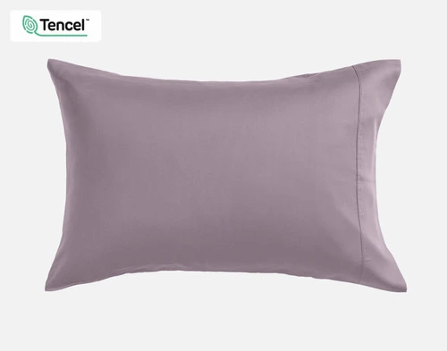 Front view of our BeechBliss TENCEL™ Modal Pillowcase in Purple Haze resting against a solid white background.