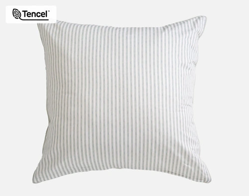 The reverse side of the Bayview Euro Sham on a white background.