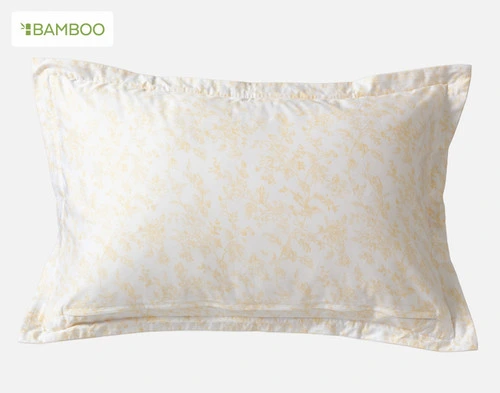 Reverse side of the Corsage pillow sham on a plain white background.