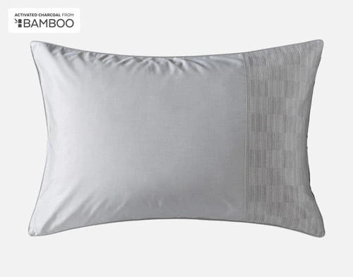 Front view of our Marco Pillow Sham sitting on a solid white background.