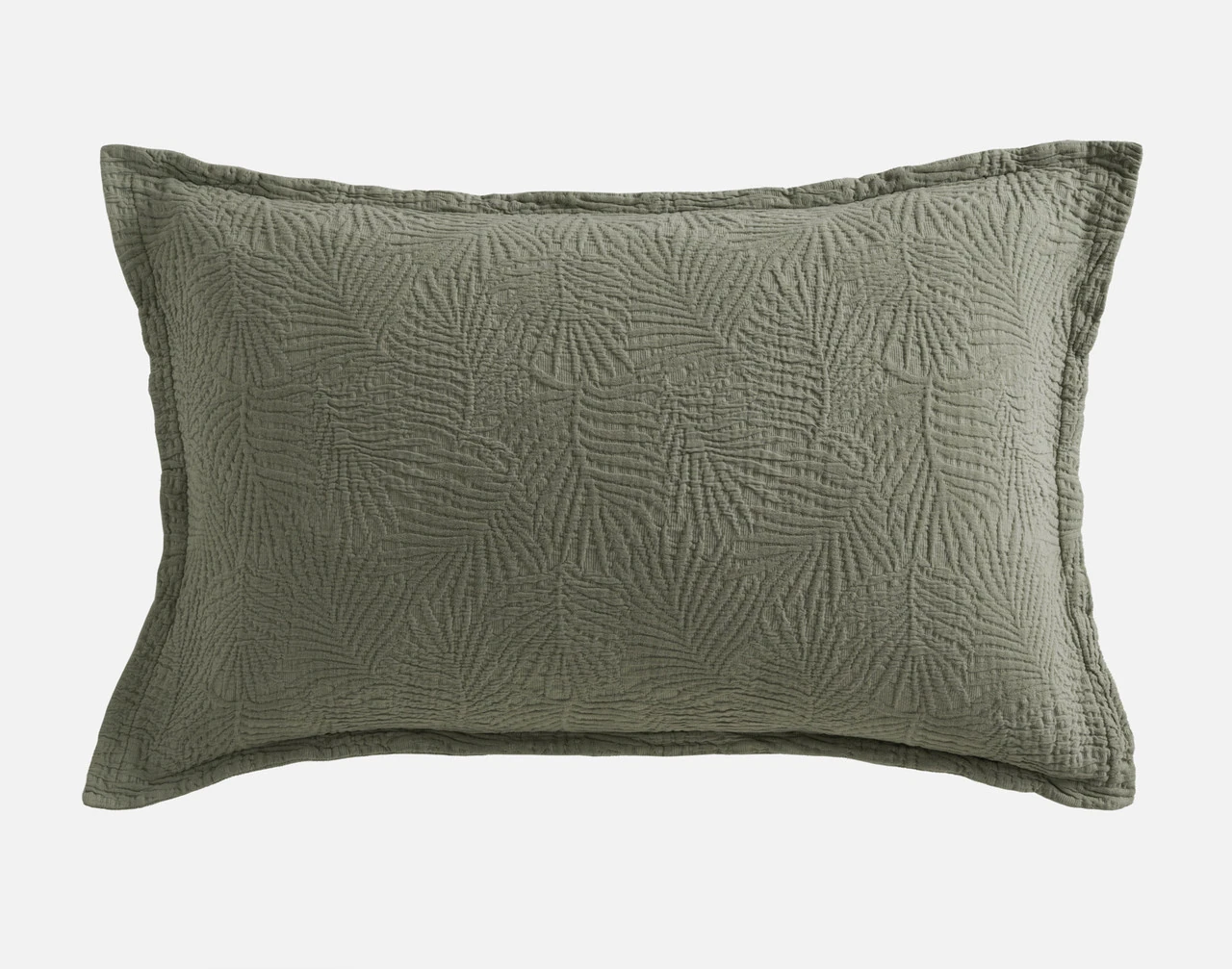 Front view of our Matosa Pillow Sham on a blank white background.