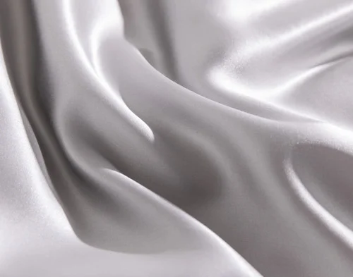 Close-up of the solid reverse on our Reflections Silk Blend Duvet Cover Set.