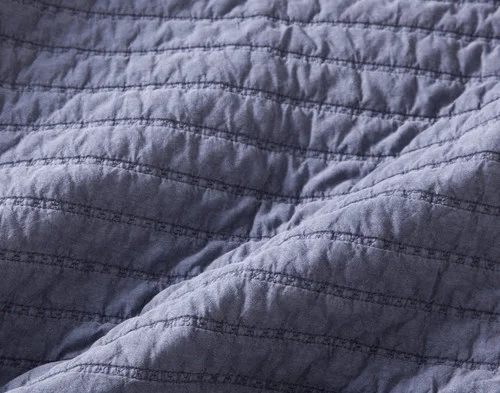Close-up of the soft cotton fabric on our Anchorage Quilt Set.
