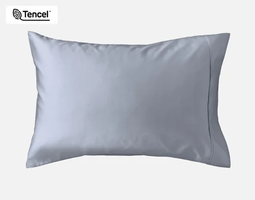 Our Eucalyptus Luxe TENCEL™ Lyocell Pillowcase in Cliffside against a white background.