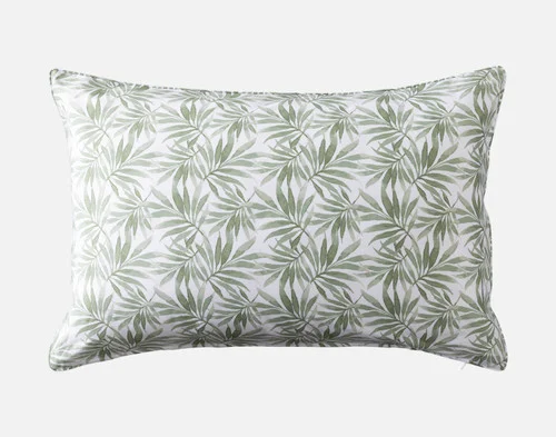 The reverse side of our Sail Away Pillow Sham against a white background.
