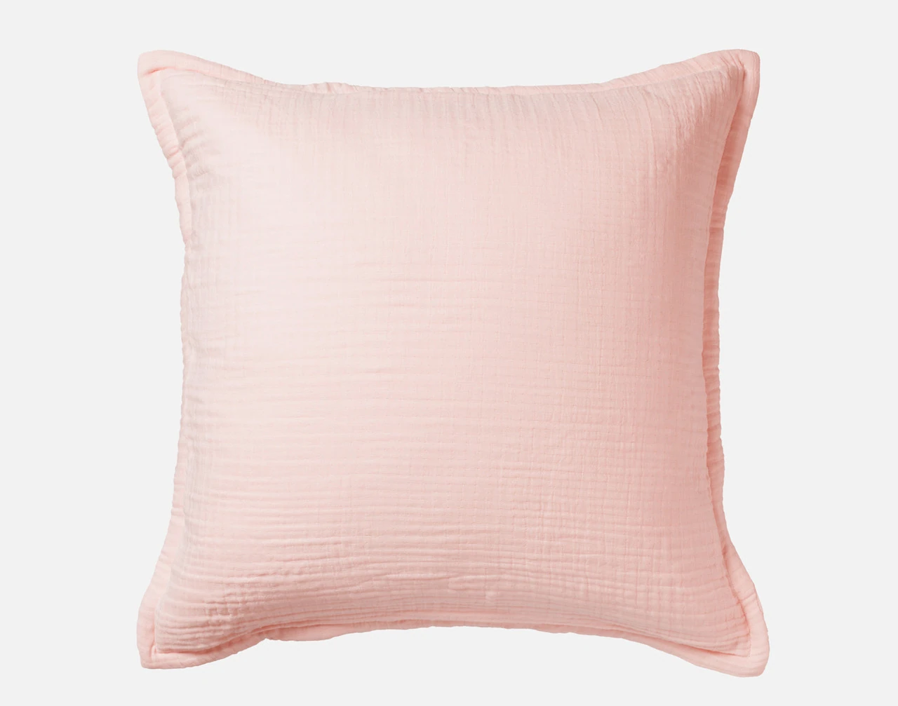 Our Bamboo Gauze Euro Sham in Blossom against a white background.