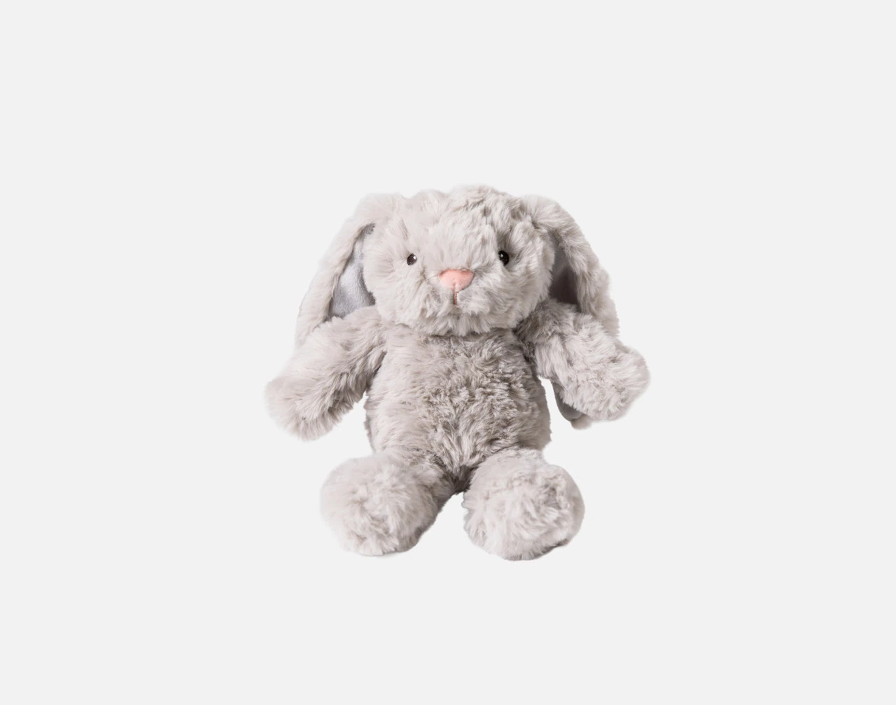 Front view of our Small Easter Plush Bunny Cushion sitting on a solid white background.