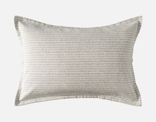 Front view of our Estrada Pillow Sham's woven surface.