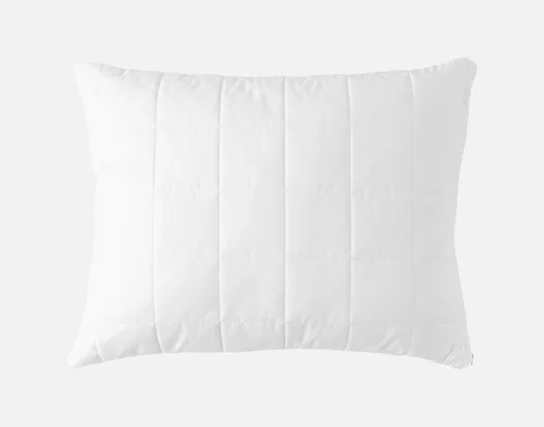 Front view of our PureRest Wool Filled Pillow Protector.