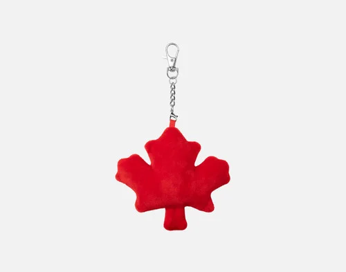 Our Canada Day Keychain against a white background.
