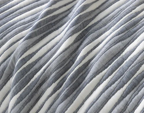 Close-up of the surface on our Tidemark Quilt Set.