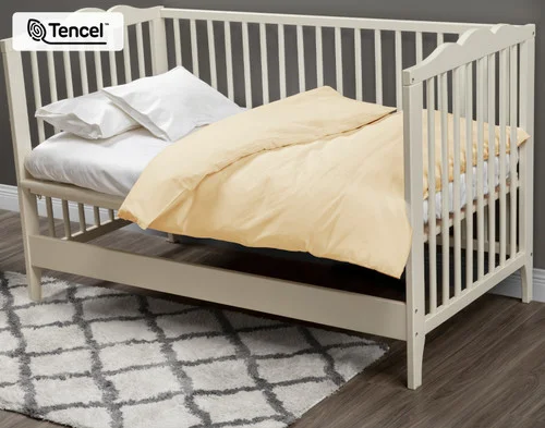 Crib-Sized TENCEL™ Modal Bedding Bundle - Cornsilk