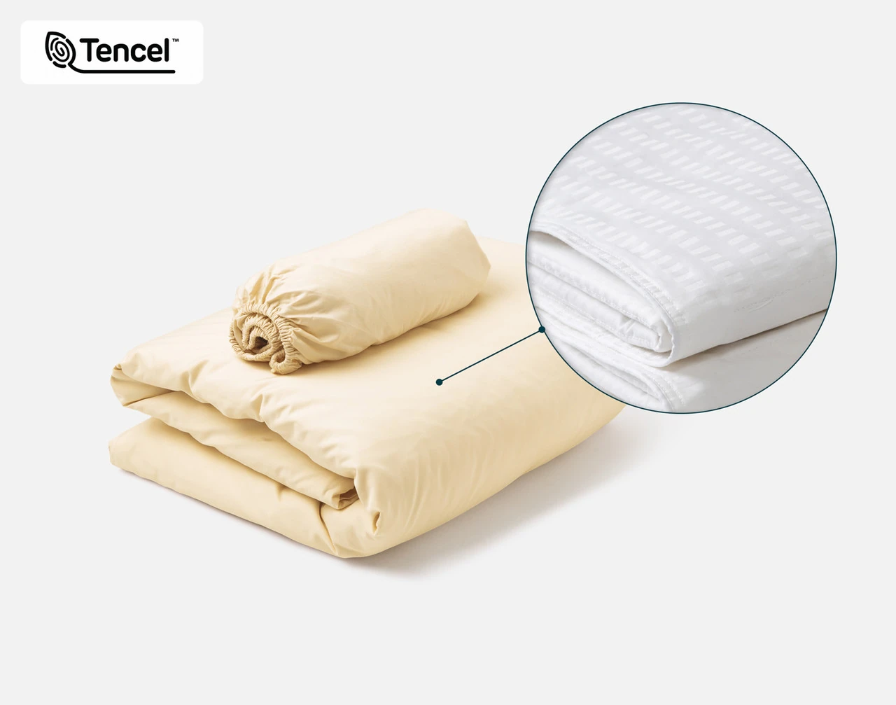 Crib-Sized TENCEL™ Modal Bedding Bundle - Cornsilk