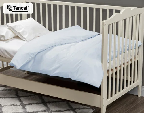 Crib-Sized TENCEL™ Lyocell Bedding Bundle - Blue Chalk