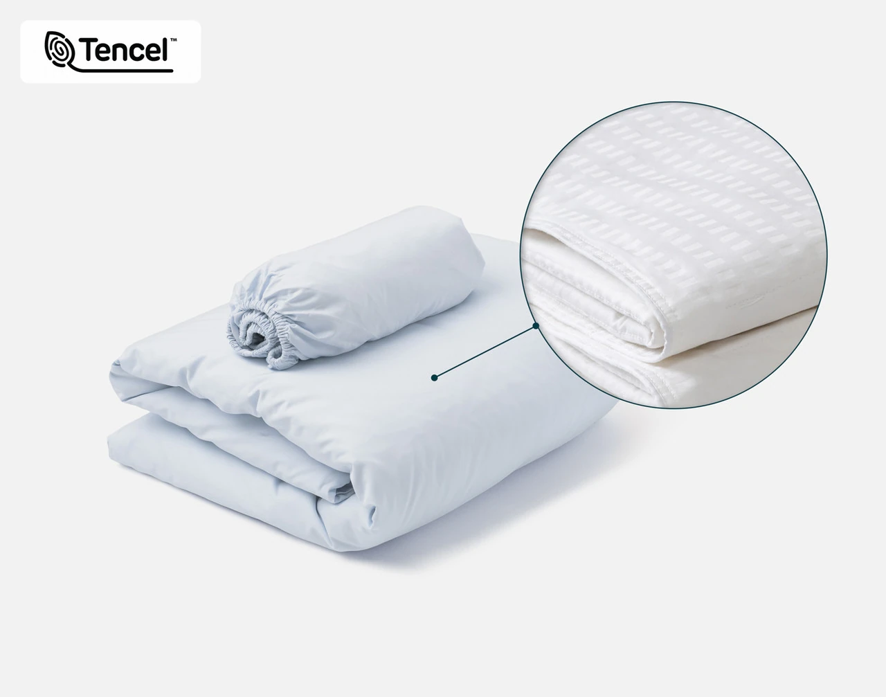 Crib-Sized TENCEL™ Lyocell Bedding Bundle - Blue Chalk
