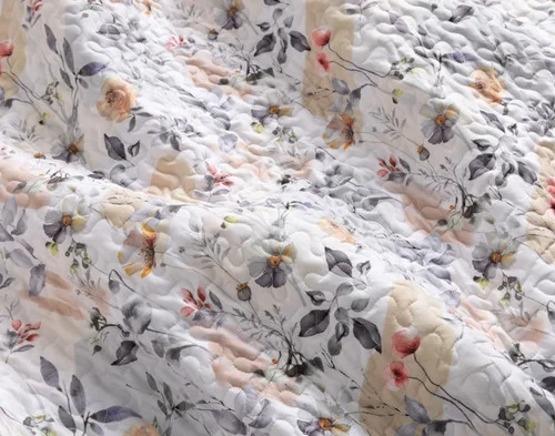 Close-up of the patterned surface on our Morland Coverlet Set.