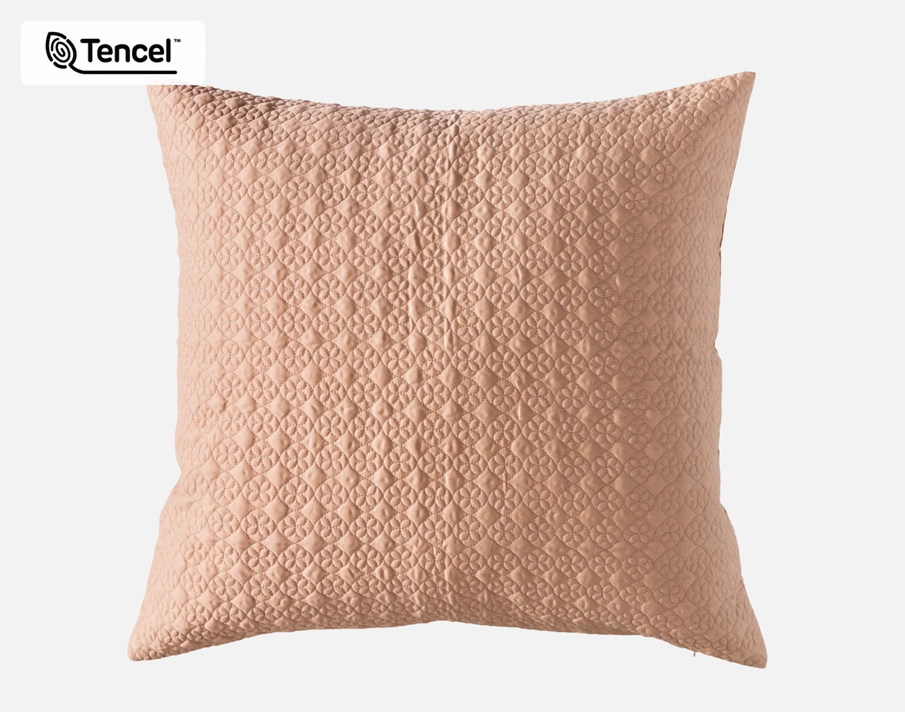 Front view of our Henna Leaf Euro Sham against a white background.