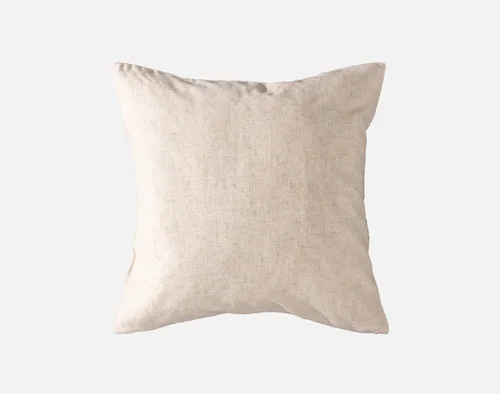 The reverse side of our Romano Square Cushion Cover against a white background.