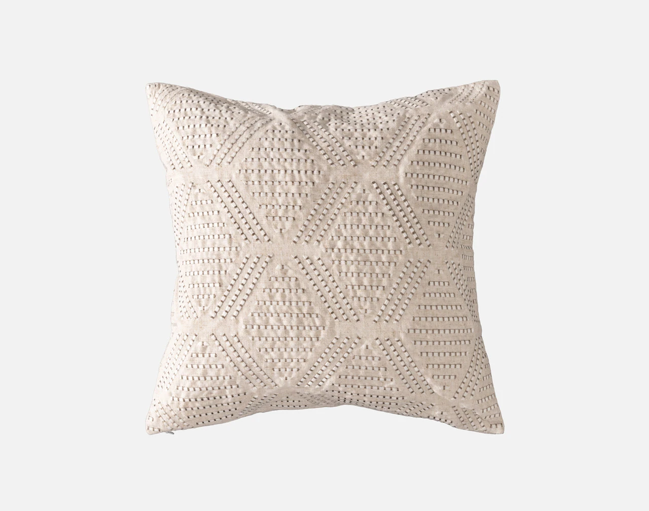 The front side of our Romano Square Cushion Cover against a white background.