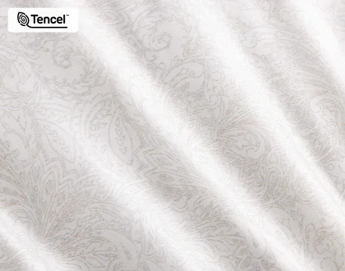 Close up on the surface of our Sterling Duvet Cover.