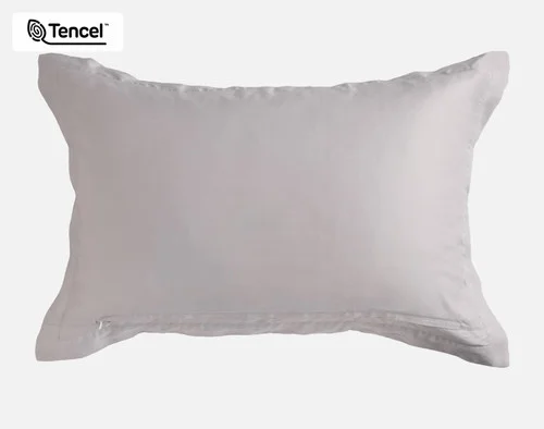 The reverse side of our Sterling Pillow Sham against a white background.