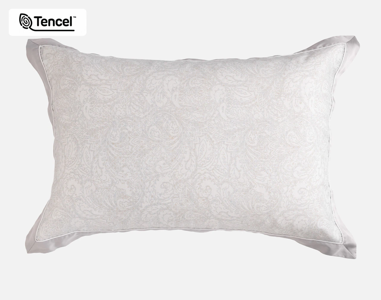 The main side of our Sterling Pillow Sham against a white background.