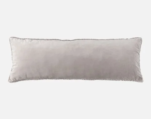 Reverse view of our Ashwood Poodle Faux Fur Lumbar Pillow.