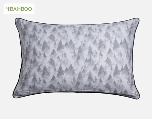 The reverse side of our Mountainscape Pillow Sham against a white background.