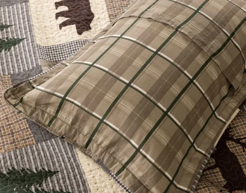 The reverse side of our Pineridge Pillow Sham.