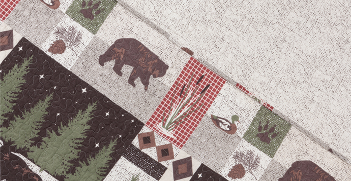 Backcountry Cotton Quilt Set blanket fold