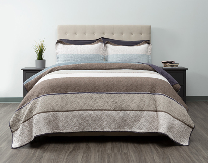 Baxter Cotton Quilt Set Styled on double bed