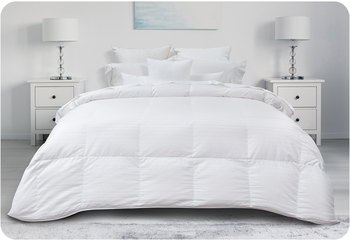 Our Cachet Hungarian Goose Down Duvet features 700+ fill power for extra warmth.
